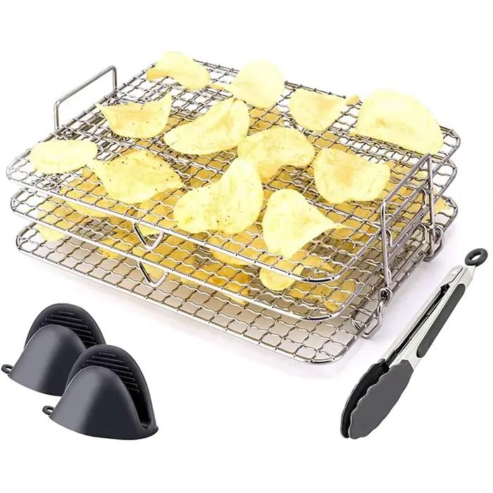 Friteuse à air T1 pour Ninja Foodi Grill XL, déliaison multicouche, accessoires pour friteuse à air