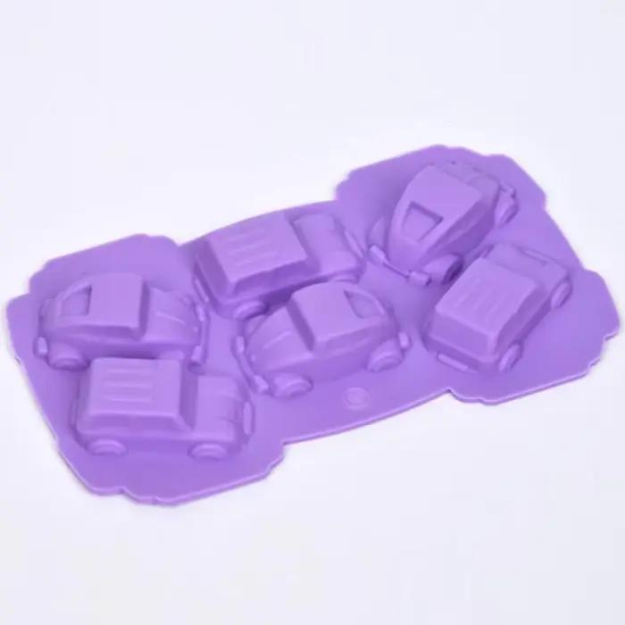 Moule à chocolat en silicone pour voiture, glace, bonbons, cuisson, gâteau, cookie, pouding, F2