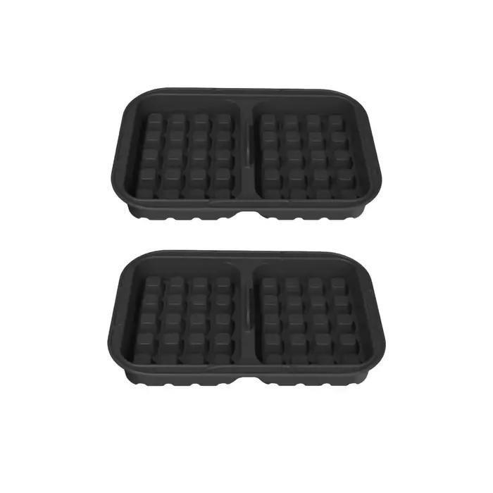 Lot de 2 moules de cuisson en silicone antiadhésifs pour friteuses à air, pour gaufres et gâteaux, c
