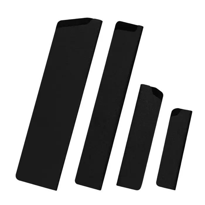Protège-lames de couteau de cuisine noir universel (1/4 pièces) – Compatible avec les couteaux de ch