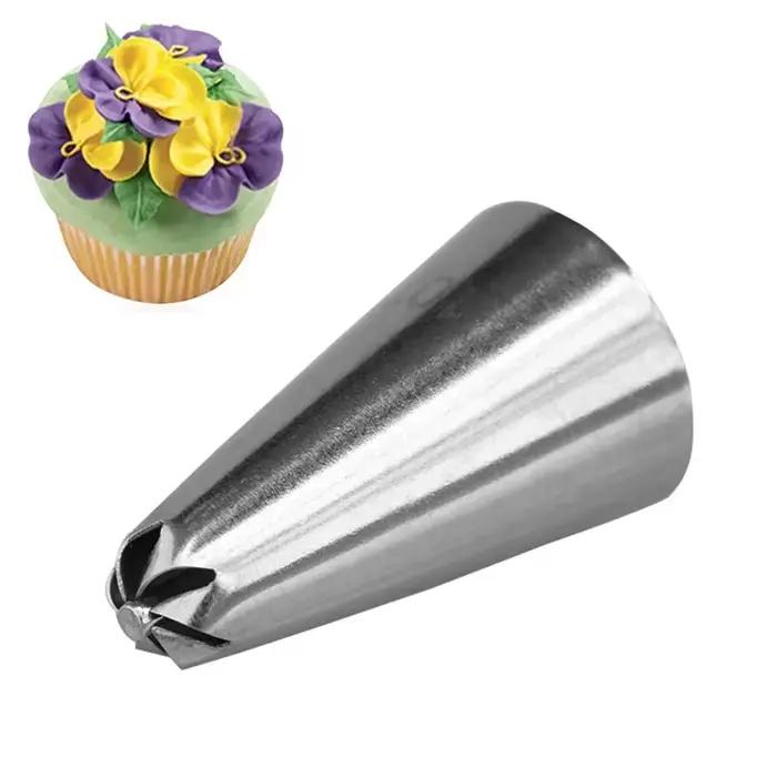 Buse de glaçage de fleurs en acier inoxydable, pointes de pâtisserie, décoration de crème, goutte de