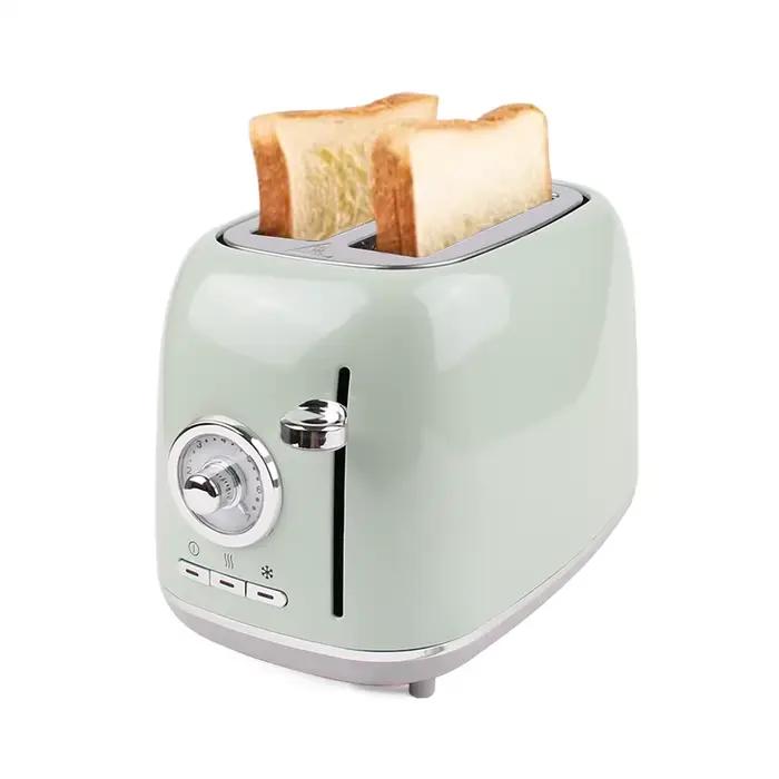 Machine à pain en acier inoxydable, minuterie, grille-pain électrique, Sandwich, four à pain grillé,