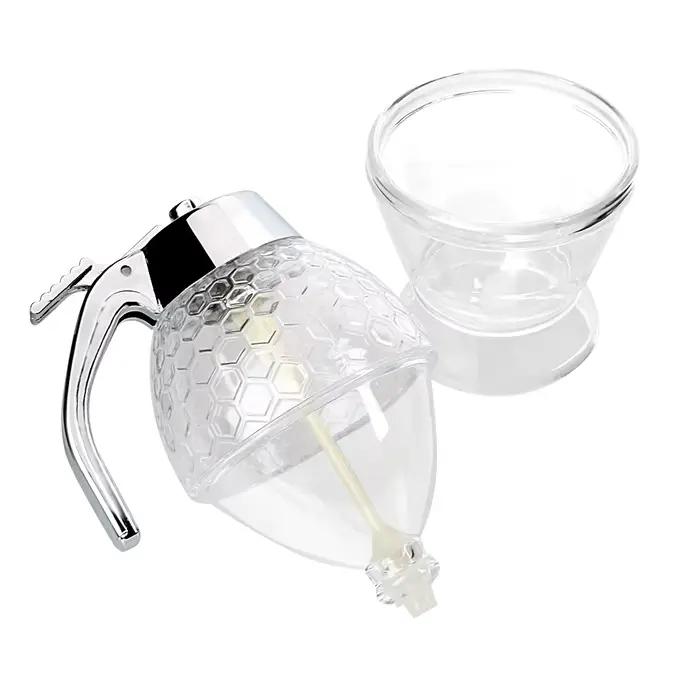 Tasse de sirop de jus, bouteille à presser, Pot de rangement, support, distributeur d'égouttement d'