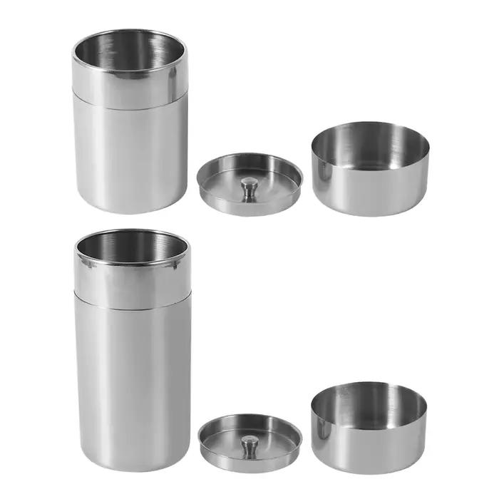 Boîtes à thé en acier inoxydable, plusieurs récipients de cuisine à domicile pour le thé, le café, l