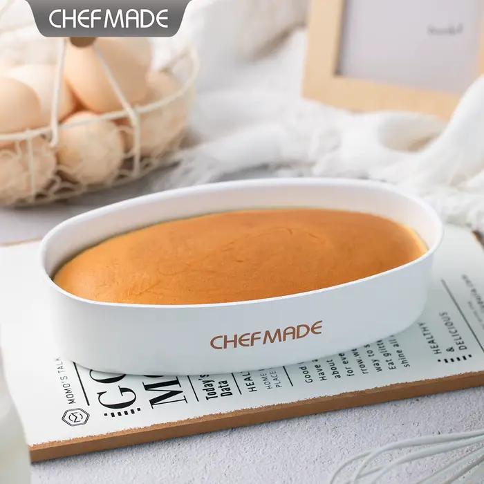 Moule à pâtisserie ovale antiadhésif CHEFMADE pour gâteau au fromage et mini-pain, utilisation au fo