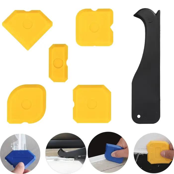 Applicateur en Silicone, grattoir, mastic, dissolvant lisse, outil d'épandeur, Kit de finition, calf
