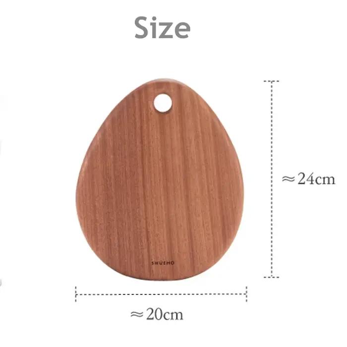 AhunderJiazRetro planche à découper en ébène planche à découper antibactérienne domestique cuisine p