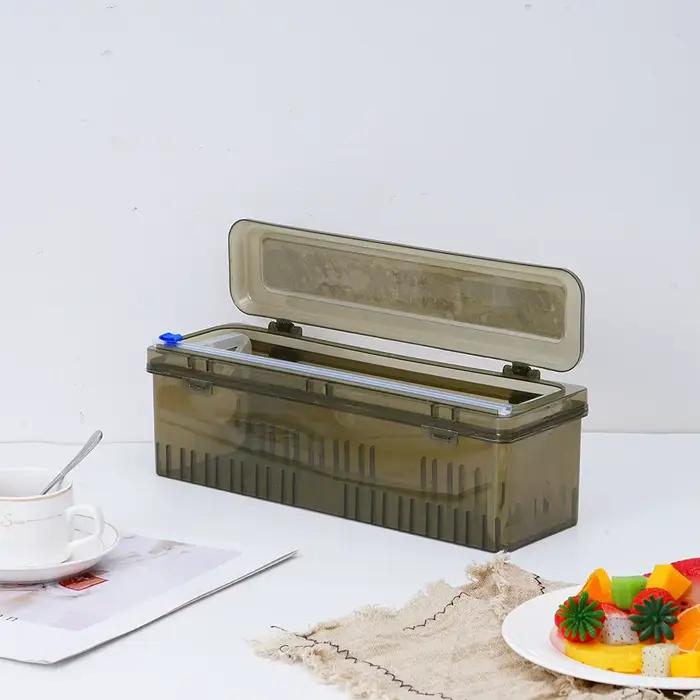 Boîte de rangement de distributeur d'emballage en plastique de coupeur de Film de conservation des a