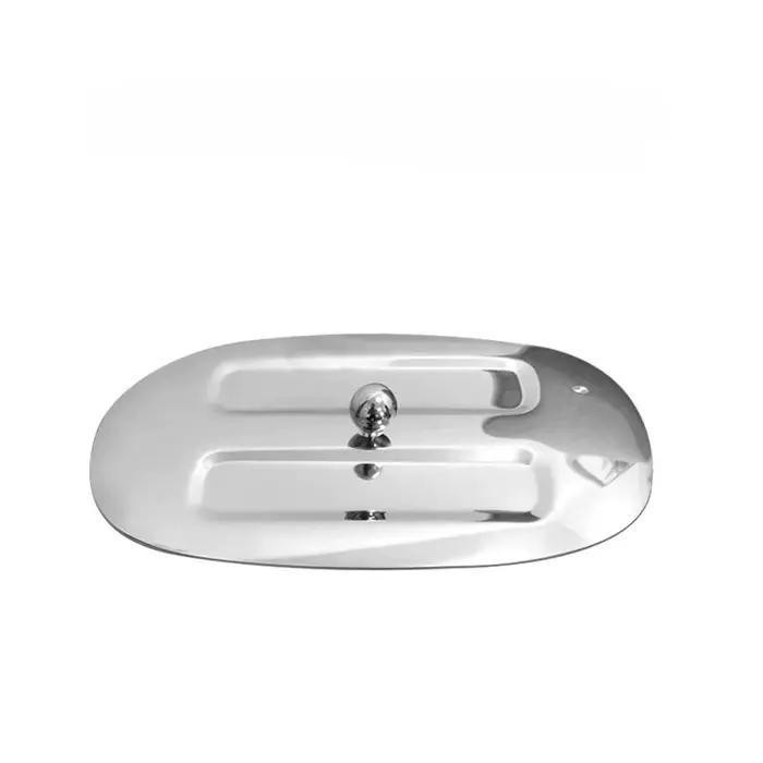 Pour grille-pain SMEG TSF01, accessoire avec couvercle en acier inoxydable