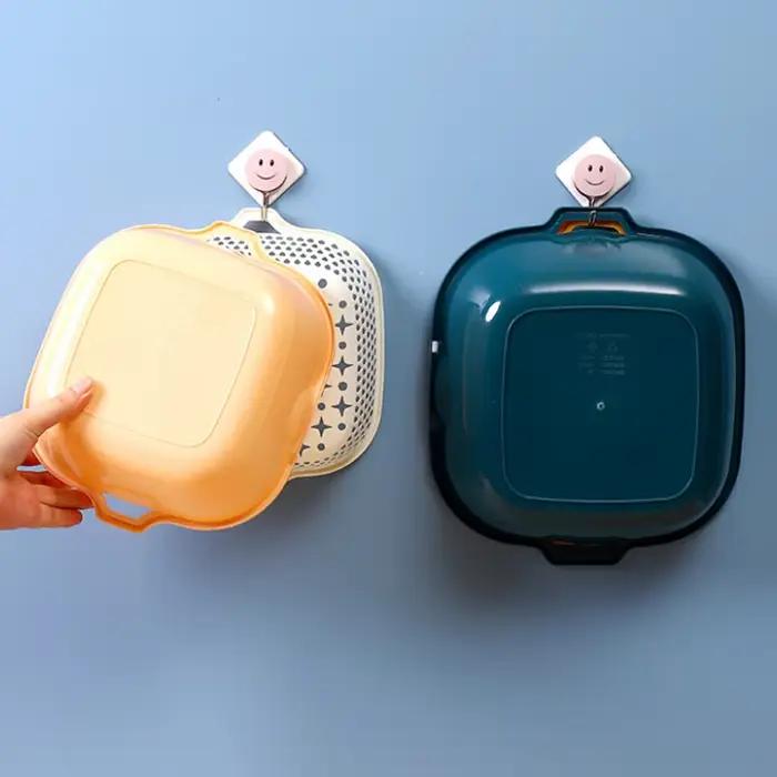 Passoire, panier de vidange Double couche, panier de crépine en plastique, panier de lavage réutilis