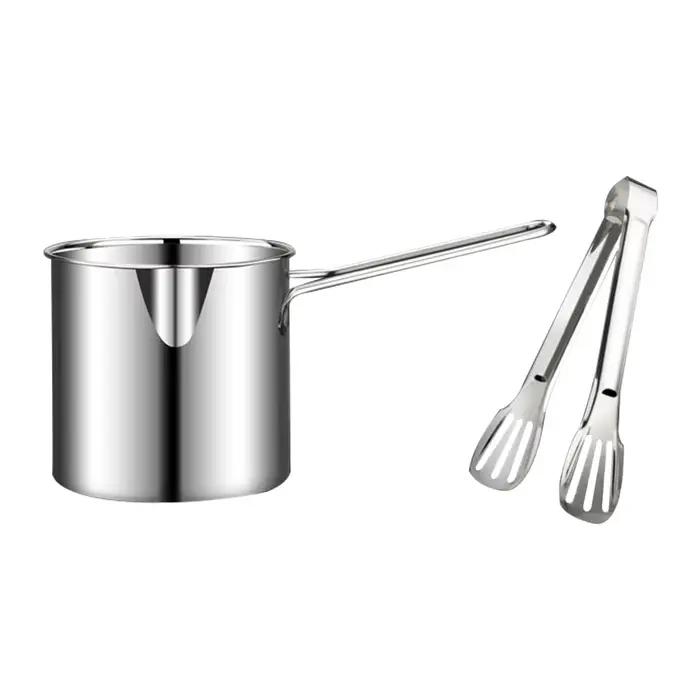 Marmite portable avec panier passoire, friteuse à frites polyvalente, acier inoxydable 1200, frites