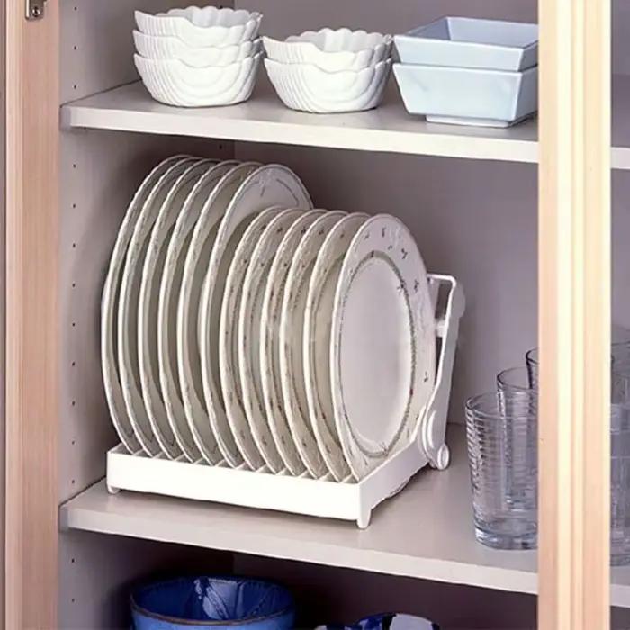 Égouttoir créatif pour assiettes, vaisselle de cuisine, support de plateau de rangement de séchage,