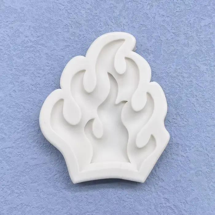 Moule de cuisson de gâteaux en Silicone, flamme, Sugarcraft, Cupcake au chocolat, outils en résine,