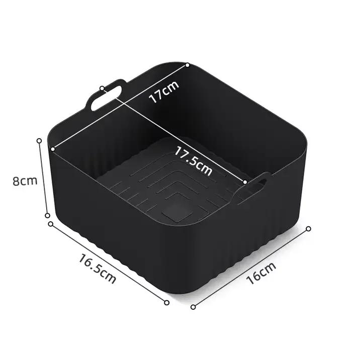 Plateau de cuisson en Silicone pour friteuse à Air 17cm, moule réutilisable, compatibilité, doublure