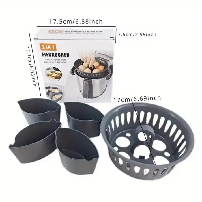 Cuiseur vapeur pour œufs 2 en 1 adapté à Thermomix TM5 TM6 TM31, utilisé pour faire bouillir les œuf