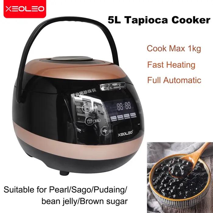 XEOLEO 5L cuiseur de Tapioca magasin de thé au lait machine de cuisson de perles thé à bulles chauff