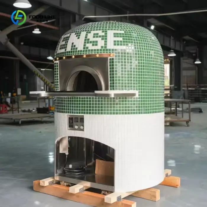 Four à pizza extérieur en briques de terre cuite, de grande taille, personnalisé, à bois, électrique