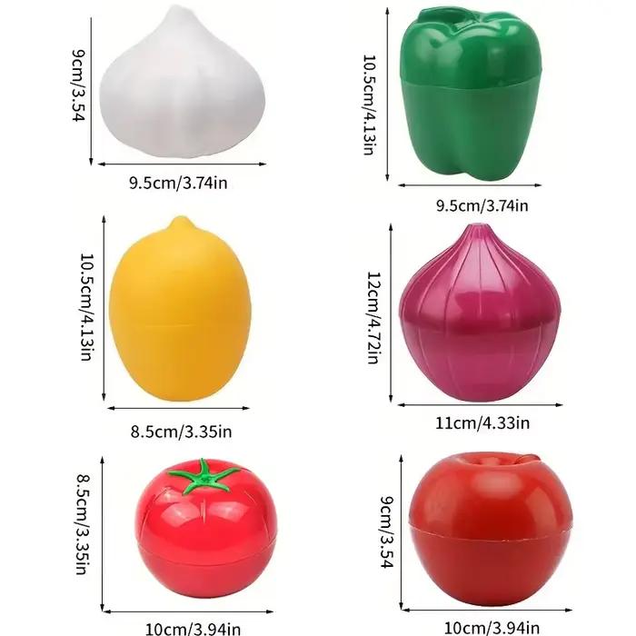Boîte alimentaire en plastique scellé, organisateur créatif, bac à légumes, conteneurs d'oignon, ail
