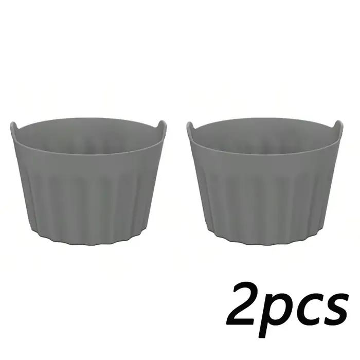 Ramekins pour friteuse à Air en Silicone, grands étuis à muffins antiadhésifs, braconnier d'œufs, mo