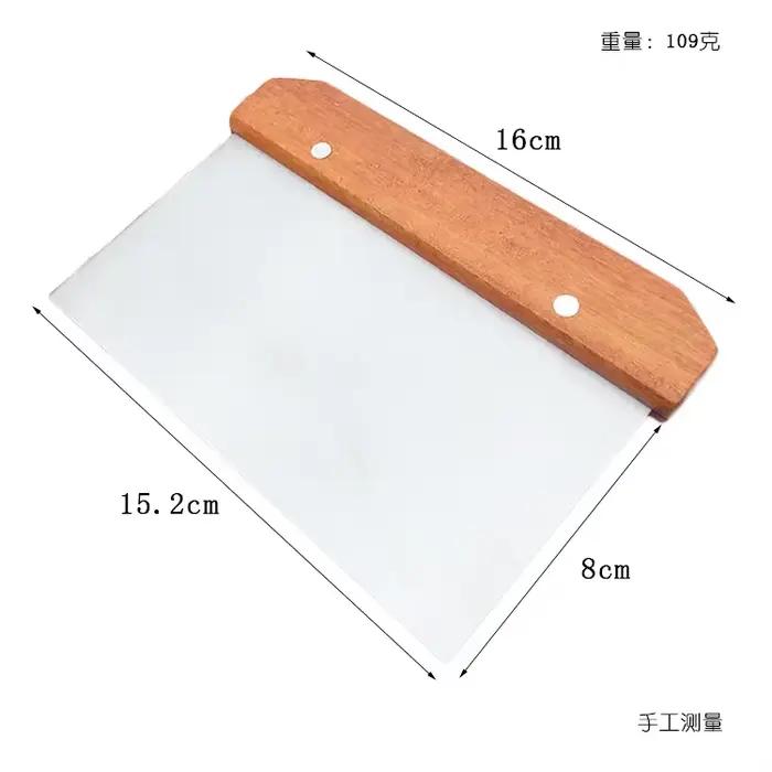 Coupe-pâte en acier inoxydable, couteau à nouilles, grattoir à gâteau avec échelle, cuisson de gâtea