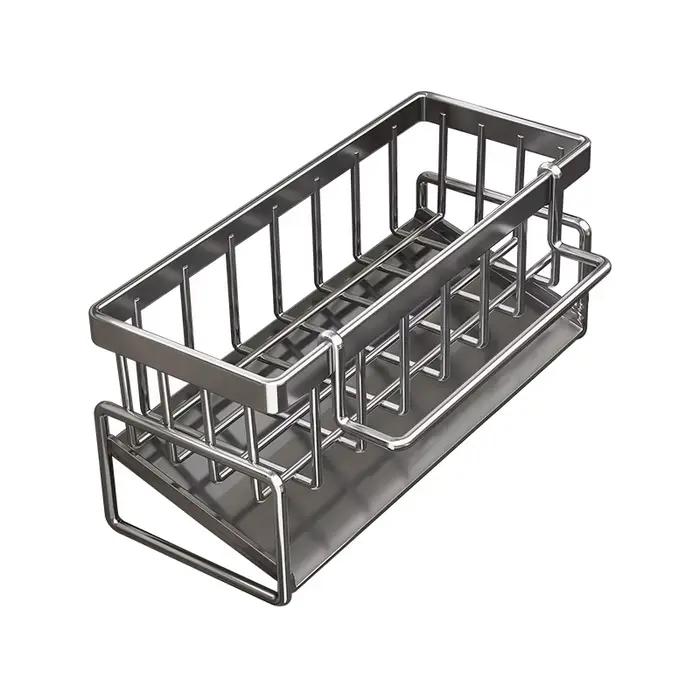 Égouttoir d'évier de cuisine, support de rangement en plastique à drainage automatique, étagère d'év