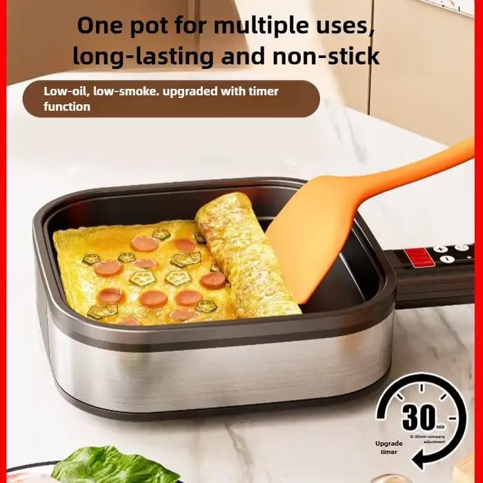 Mini crêpière électrique 220V, poêle antiadhésive pour petit déjeuner, cuiseur à crêpes multifonctio