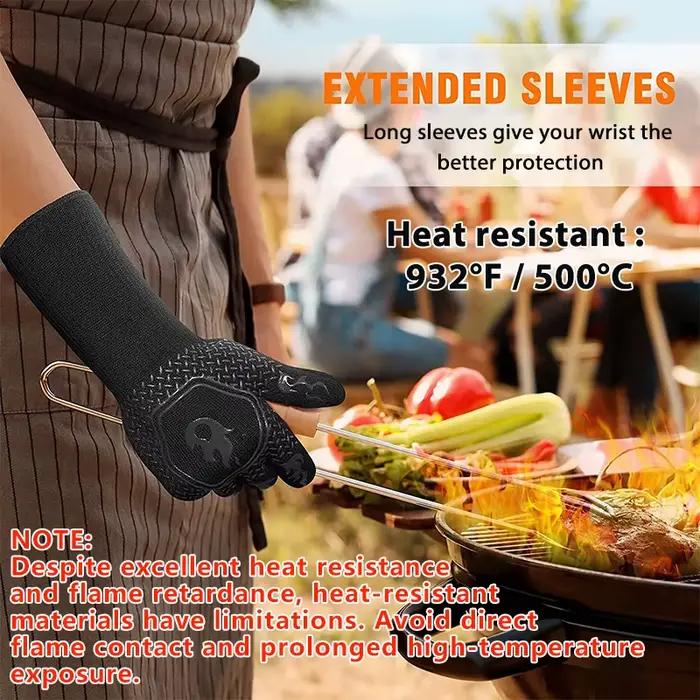1 pièce/1 paire de gants de four, mitaines de four, gants de gril de barbecue en Silicone antidérapa