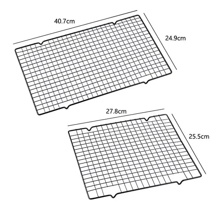 FAISDU 1 pièces monocouche en acier inoxydable BBQ pain gâteau support de refroidissement goutte à g