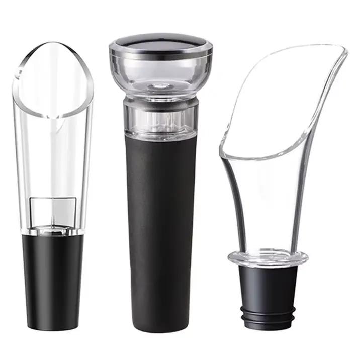 Verseur de vin, carafe, aérateur de vin rouge, bec verseur, aérateur de versage de vin, bouchon de v