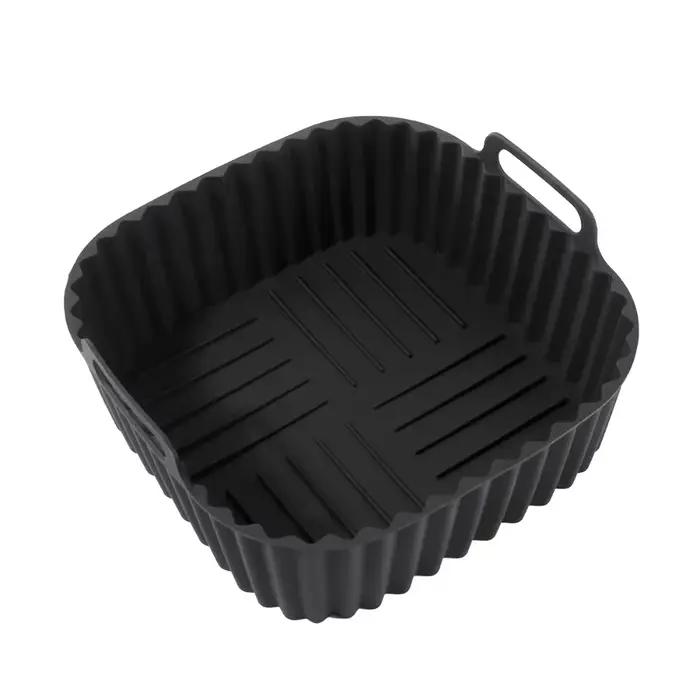 Revêtements en Silicone pour friteuse à Air réutilisables, tapis de panier carré antiadhésif pour fo