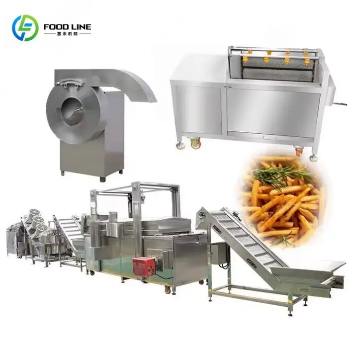Machine automatique de fabrication de frites grande capacité 500 kg, lignes de production de chips d