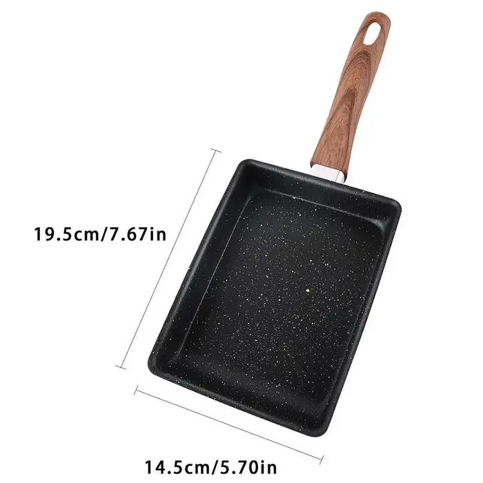 Poêle à Omelette antiadhésive Tamagoyaki Wok poêle à œufs japonaise poêle rectangulaire Tamago petit