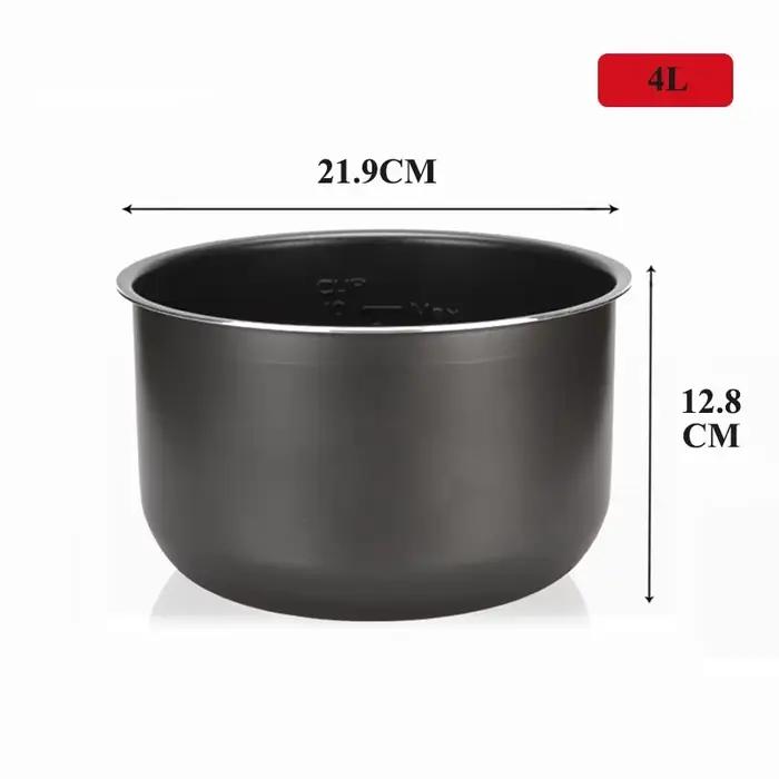 Autocuiseur électrique Liner4L/5L/6L, Pot à riz antiadhésif, accessoires intérieurs en cristal noir,