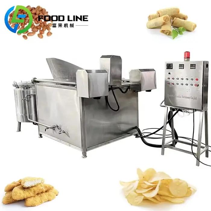 Machine à frire automatique pour collations industrielles, aliments, Chips de banane, de planètes, d