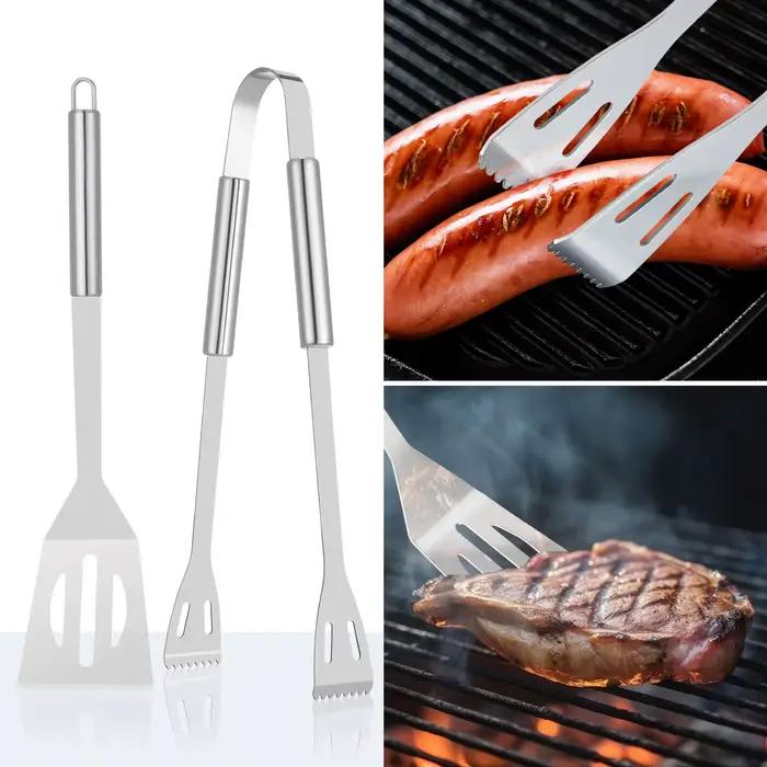 Ensemble de grillades en acier inoxydable pour l'extérieur, ustensiles de cuisine, accessoires de gr