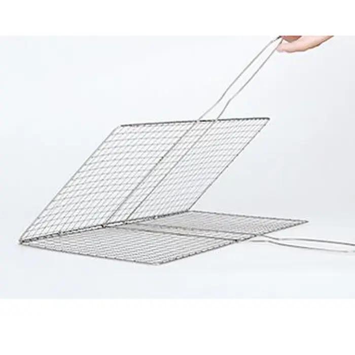 Mir à griller portable en acier inoxydable pour BBQ, pour poisson, pour steak, shriajchops et beauco