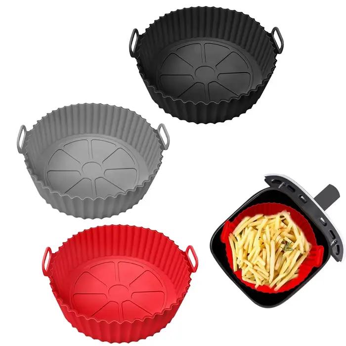 Doublures en Silicone pour friteuse à Air, Pot en Silicone réutilisable, sans danger pour les alimen