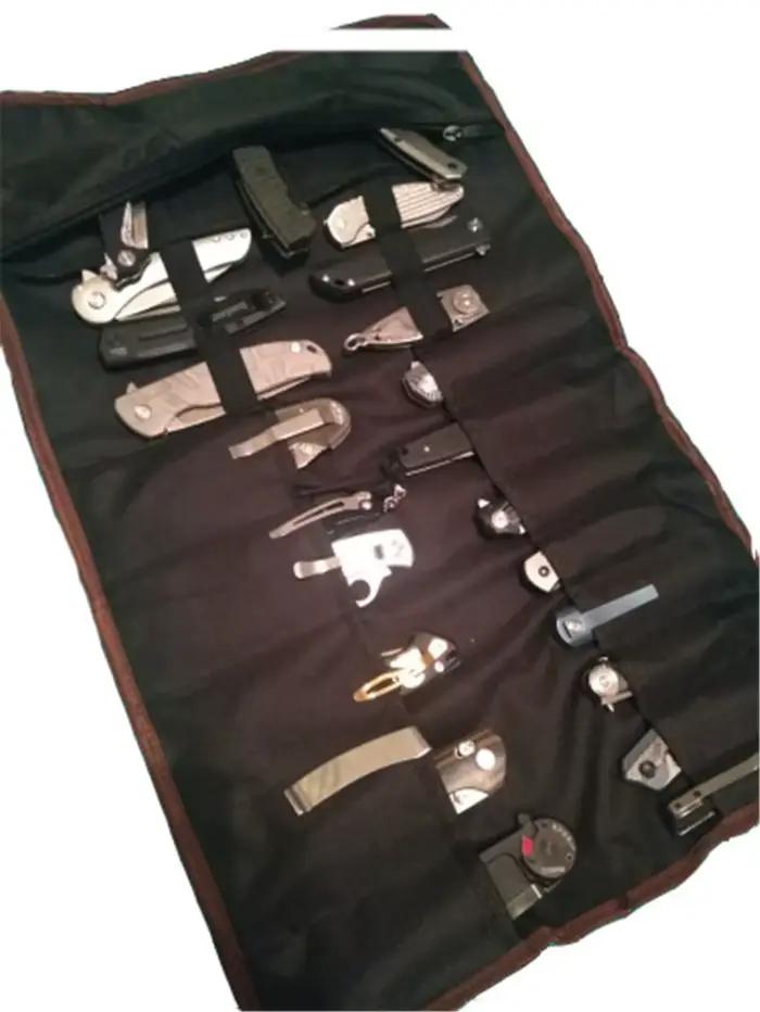 Sac à couteaux de Chef, sac en rouleau, étui de transport, sac de cuisine, poches de rangement porta