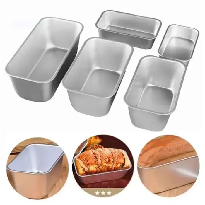 Moule à pain rectangulaire en acier au carbone, poêle à gâteau antiadhésive, Mini moule à Toast, pla