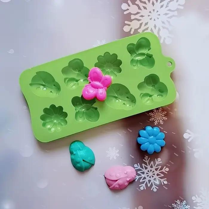 Moule à gâteau en silicone en forme d'insecte/équation/papillon, outils de cuisson, bonbons, MSI, ch
