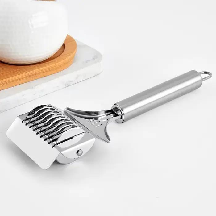 Coupe-spaghetts manuel en acier inoxydable, Machine à pâtes, pâte, nouilles, gingembre, ail, rouleau