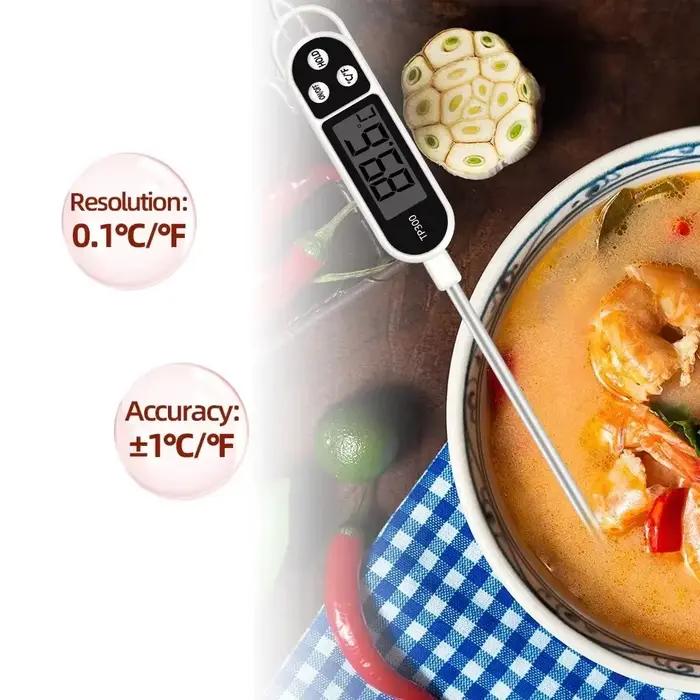 Thermomètre numérique TP300 pour cuisson de viande, confiture, bière et autres aliments occasions spéciales barbecue soirée famille