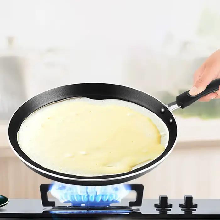COOKER KING poêle à crêpes antiadhésive plaque de cuisson à gaz à Induction électrique Tawa crêpe casserole