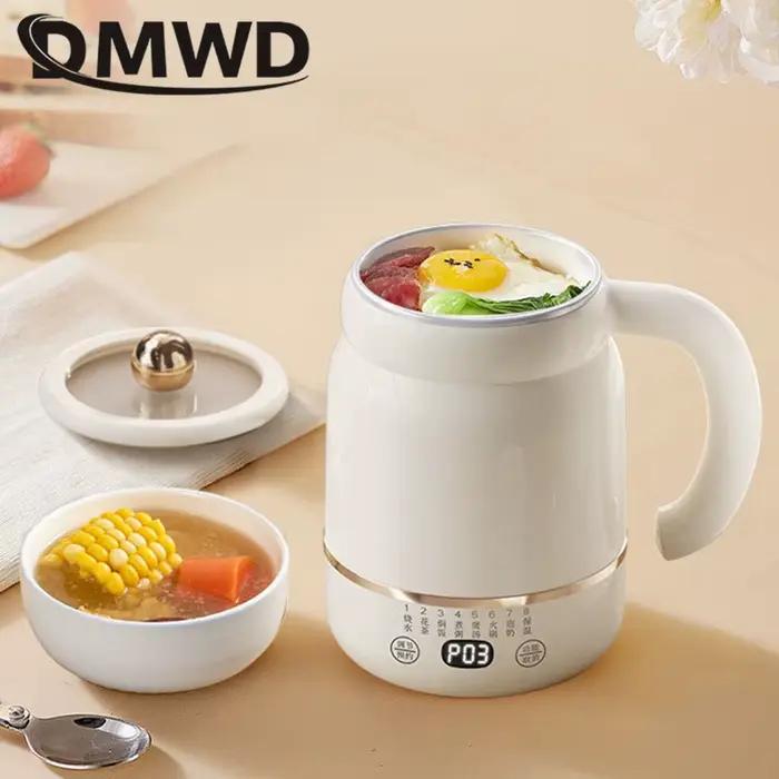 Mini Marmite Electrique Portable Chauffe Rapide Tasse Bouillir Eau Soupe Congee Mijoteuse Thermostatique Theiere Chauffe-Cafe Occasions Speciales