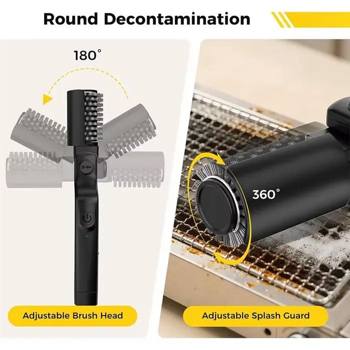 Brosse de gril électrique rotative pour l'extérieur