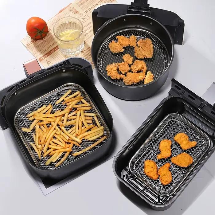 Grille de friteuse à air à 3 niveaux en acier inoxydable