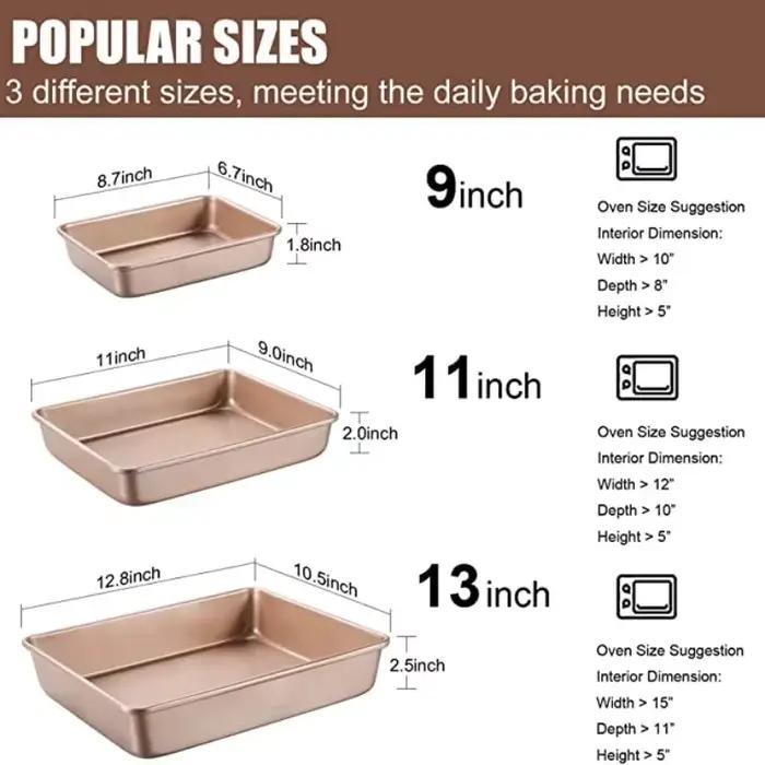 Plateau de cuisson en acier au carbone avec surface antiadhésive pour four, idéal pour les gâteaux moelleux et plats savoureux, offre multiple couleurs pour personnaliser votre cuisine, durable et facile à entretenir