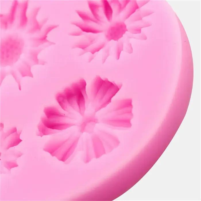 3D Fleur Silicone Moules Fondant Artisanat Gâteau Bonbons Chocolat Sugarcraft Glace Pâtisserie Outil De Cuisson Moule