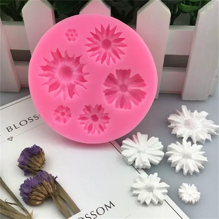3D Fleur Silicone Moules Fondant Artisanat Gâteau Bonbons Chocolat Sugarcraft Glace Pâtisserie Outil De Cuisson Moule