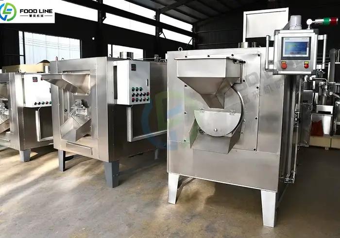 Machine à rôtir les noix avec contrôle PLC